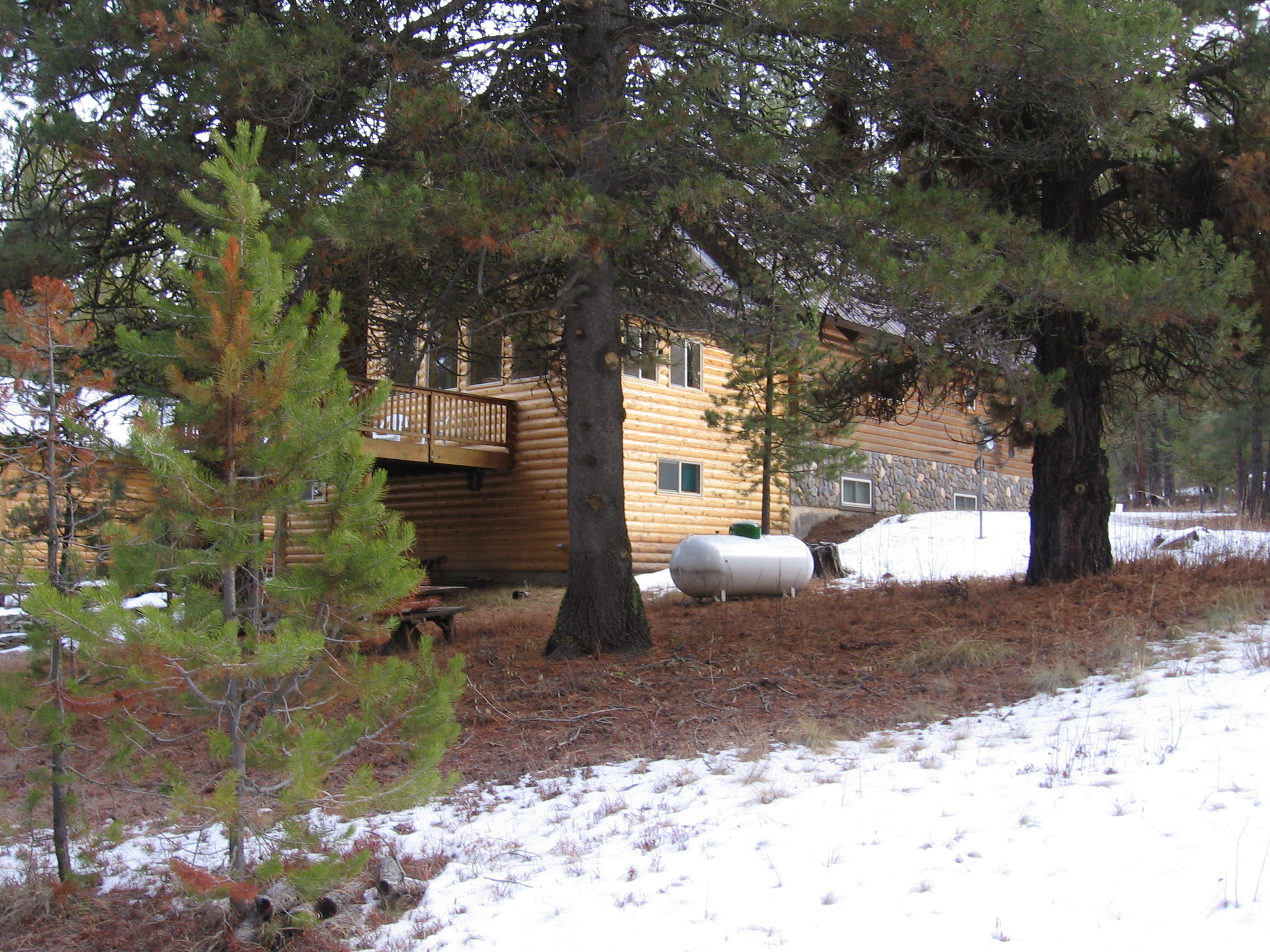 Looking at house from SW of property