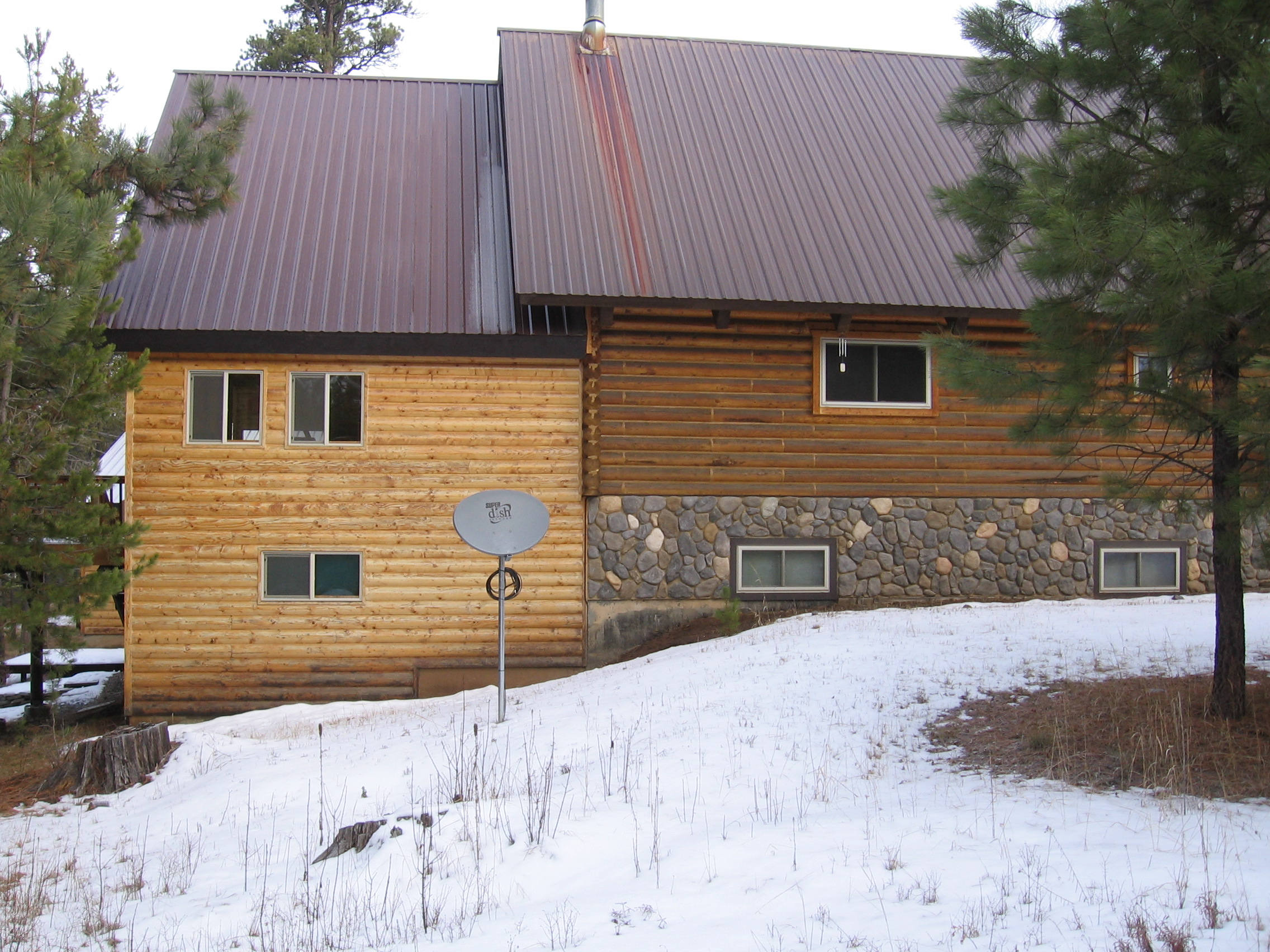 Looking at property from South property line (new addition on left)